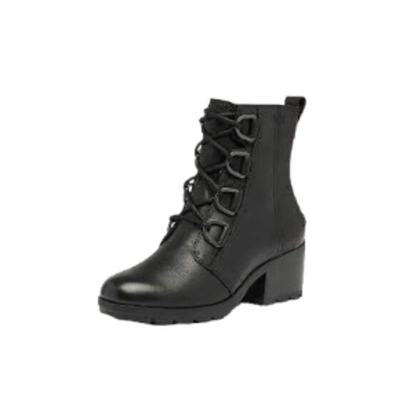 Sorel Women's Cate Waterproof Lace Boot Black 6 NWT - Picture 1 of 3